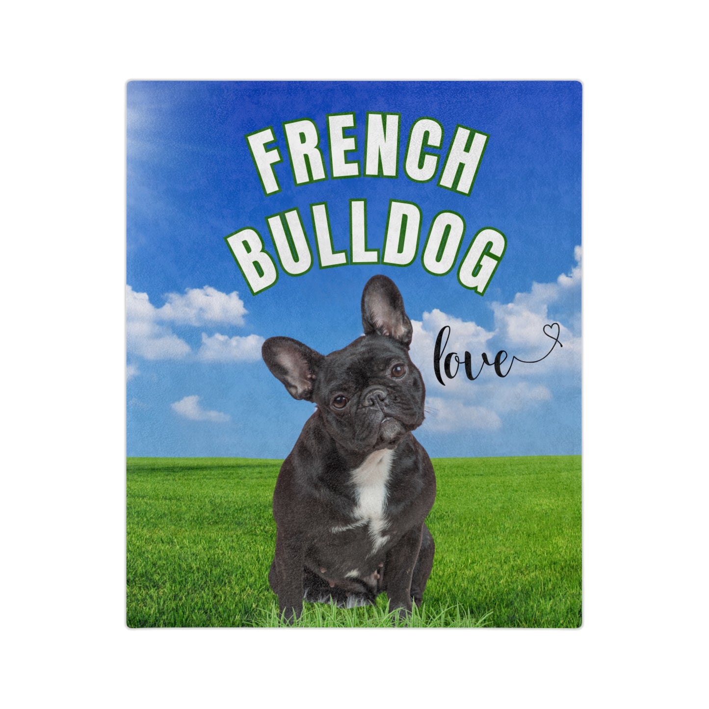 French Bulldog Theme Velveteen Microfiber Blanket (Free Shipping)