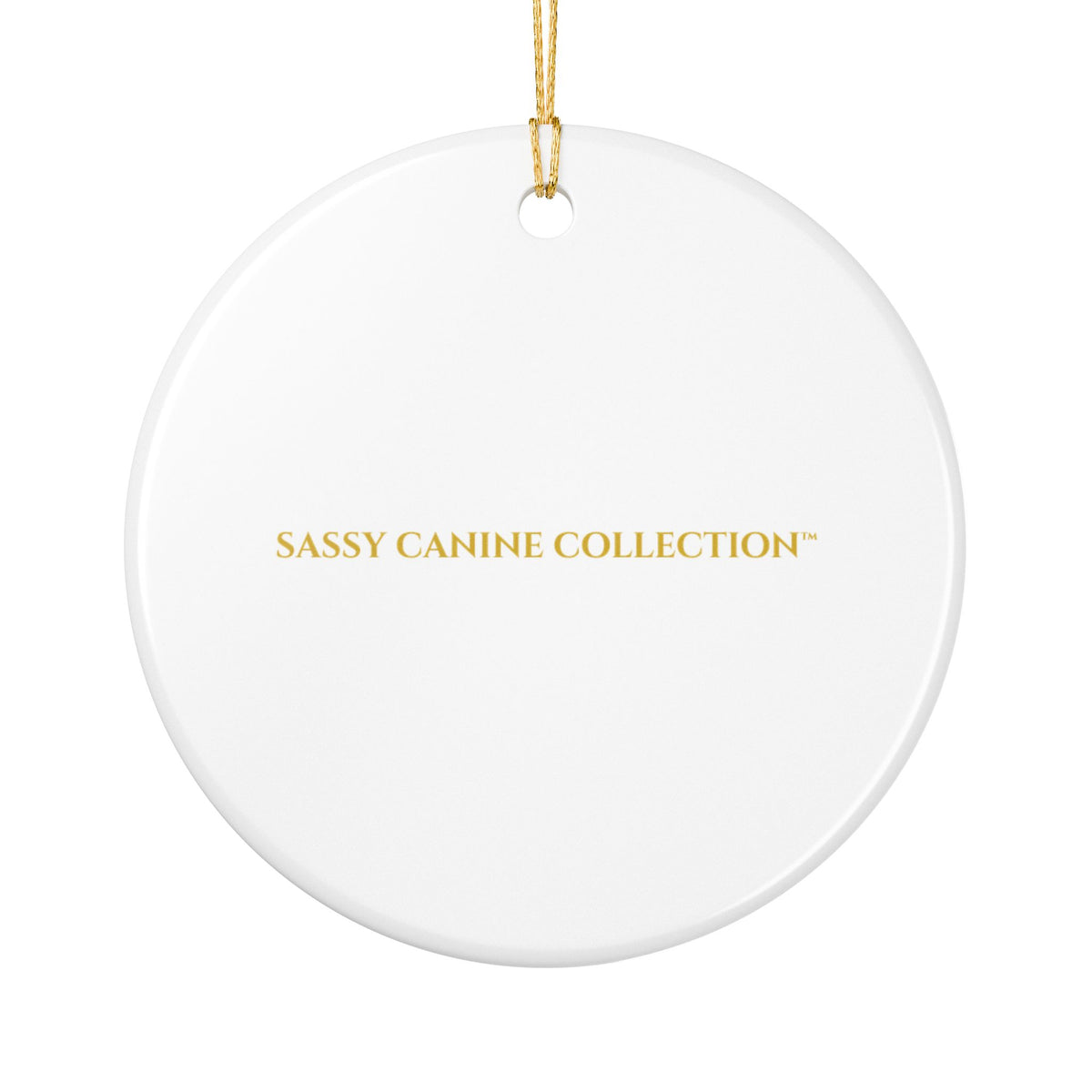 French Bulldog Portrait Ceramic Christmas Ornament