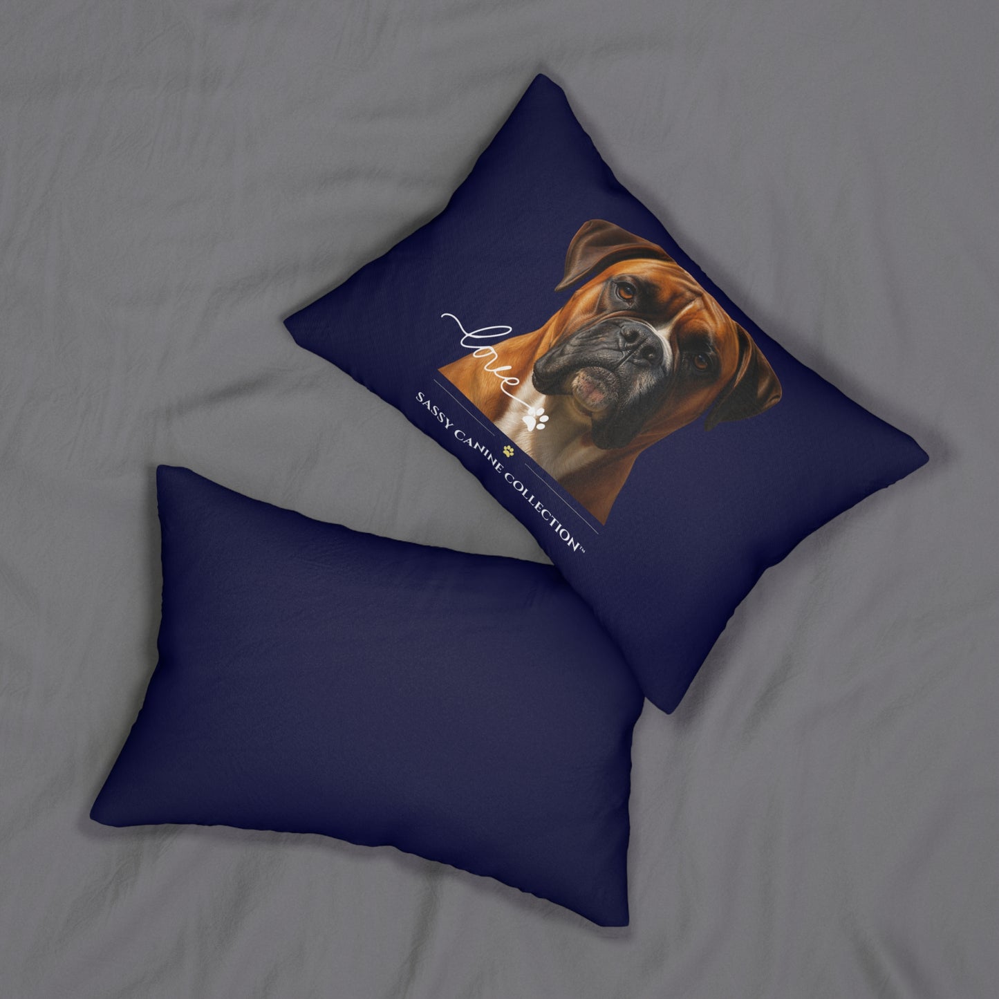 Boxer Love Lumbar Pillow
