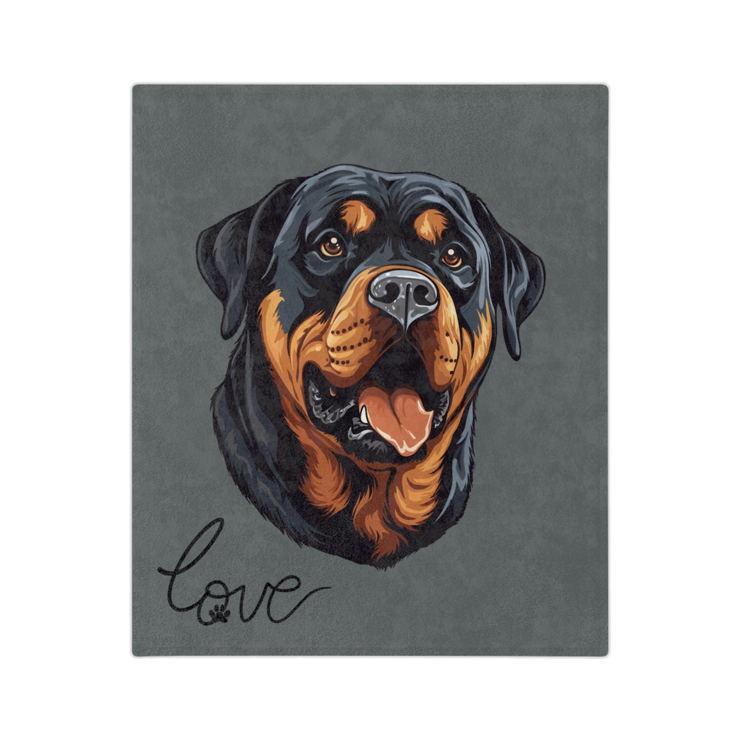 Rottweiler Velveteen Microfiber Blanket (Free Shipping)