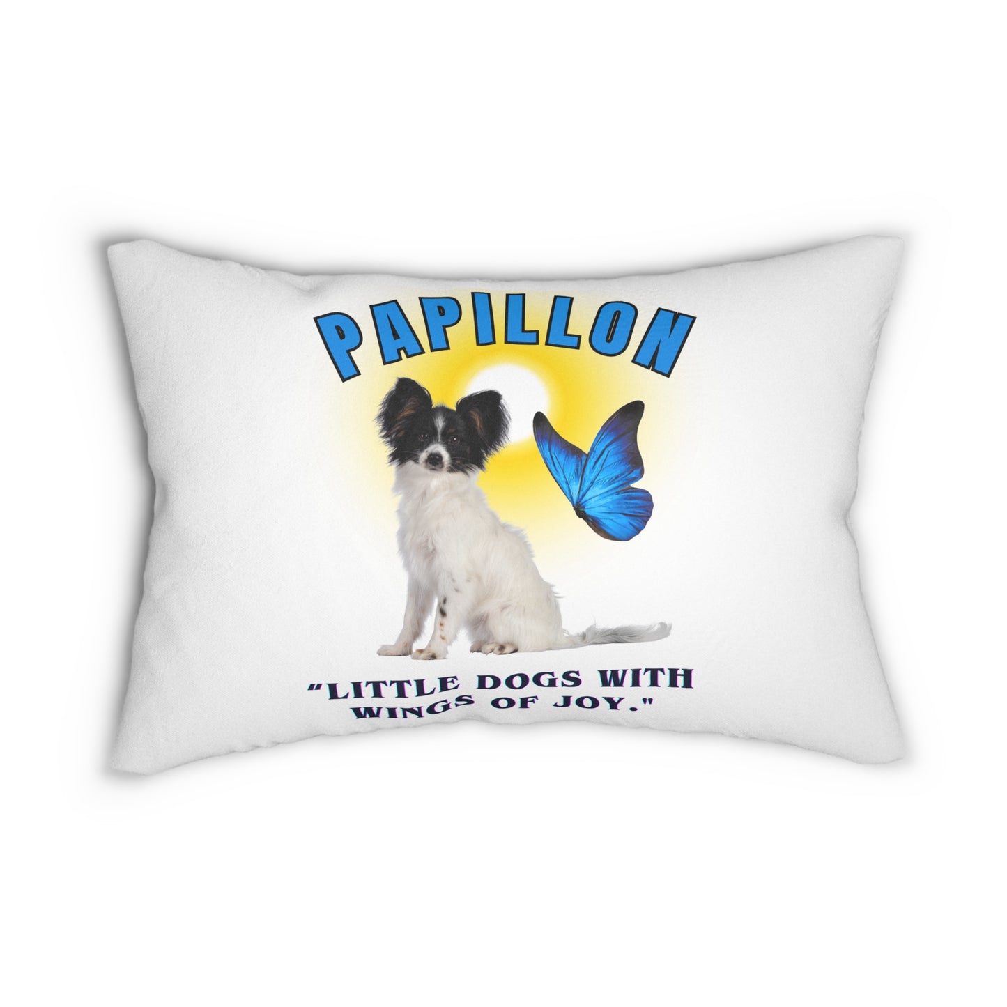 Papillon Dog Lover 20x14 Lumbar Pillow (Free Shipping)
