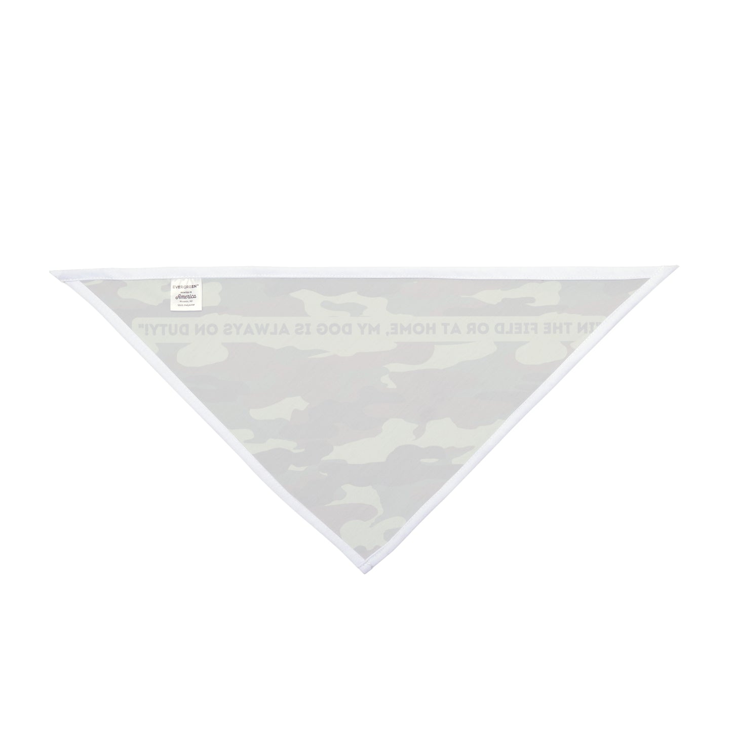Camouflage Pet Bandana.."In The Field Or At Home, My Dog Is Always On Duty!" (Free Shipping)
