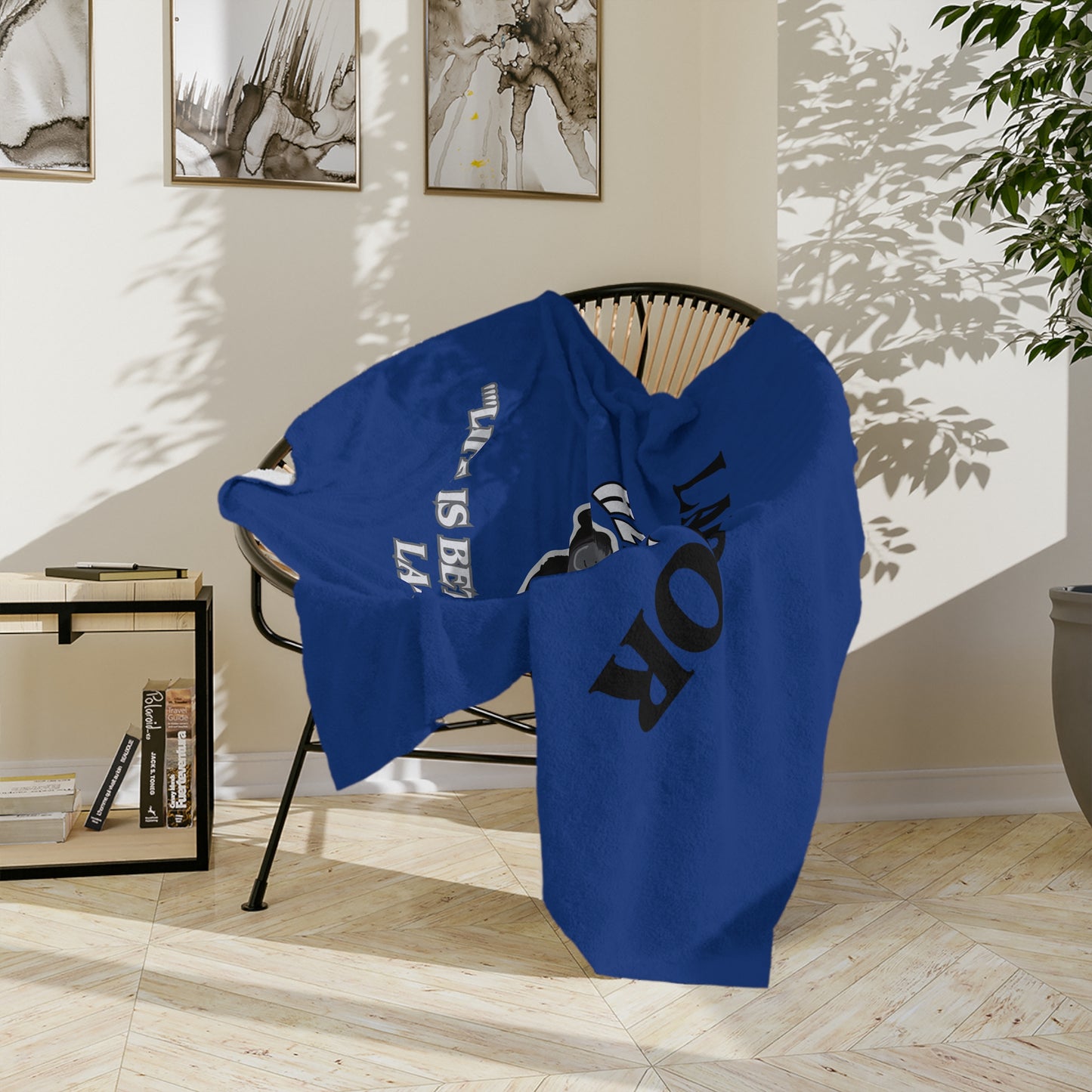 "Labrador Retriever...Life Is Better With A Lab." Labrador Lover Velveteen Microfiber Blanket (Free Shipping)