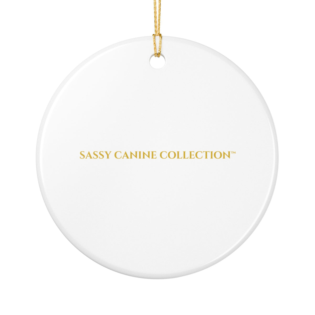 Dachshund Portrait Ceramic Christmas Ornament