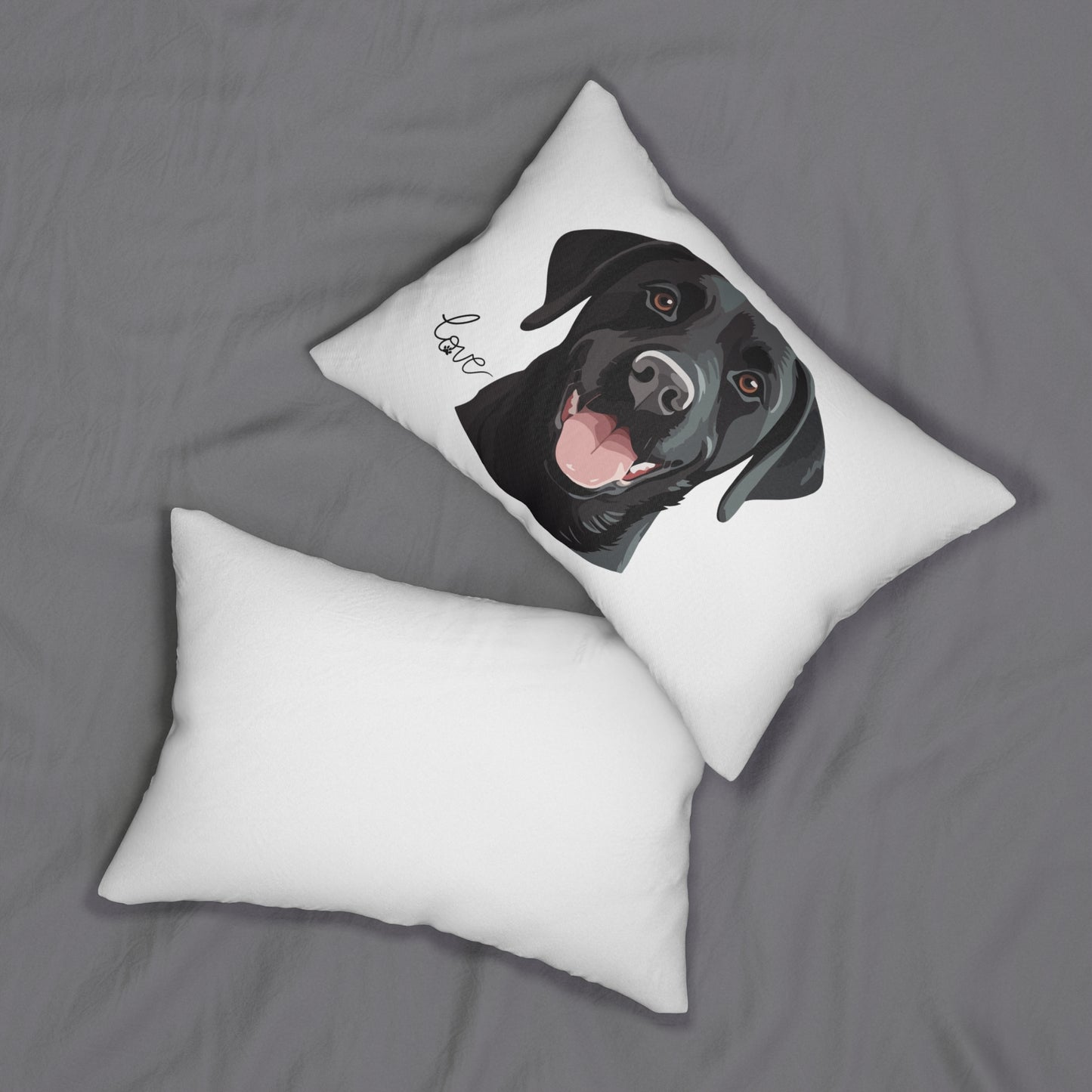 Black Lab Lover 20x14 Lumbar Pillow (Free Shipping)
