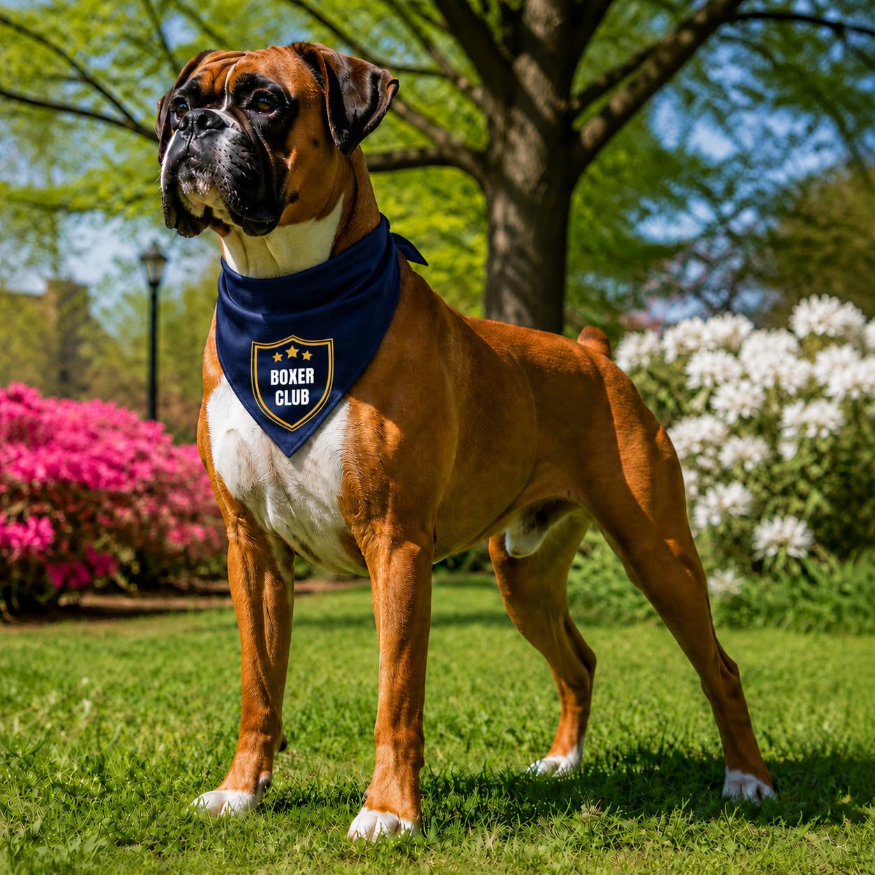 Boxer Club dog bandana