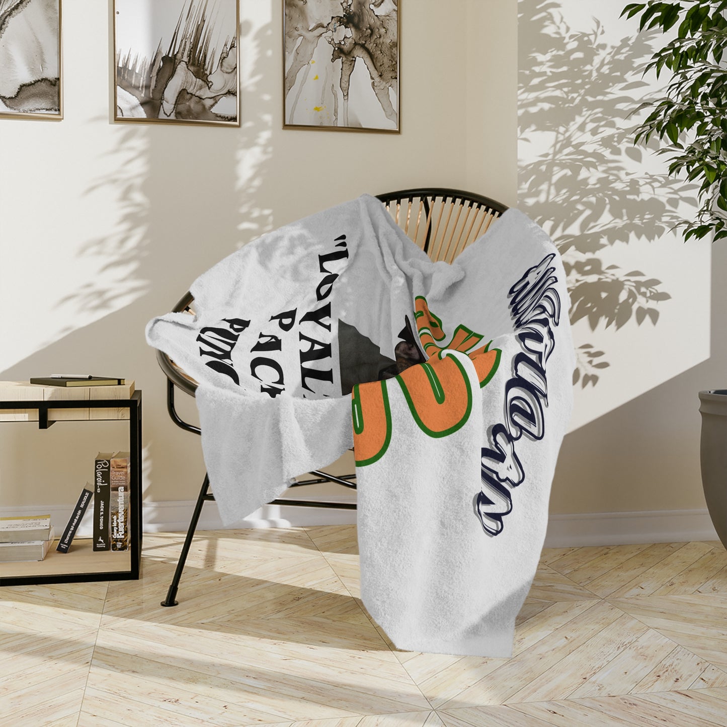 "American Bulldog Lover Blanket "Loyalty That Packs A Punch!" American Bulldog Lover Velveteen Microfiber Blanket (Free Shipping)