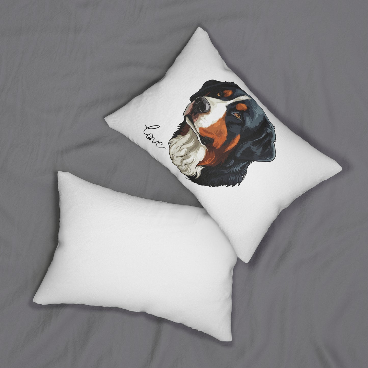Bernese Mountain Dog Lover 20x14 Lumbar Pillow (Free Shipping)