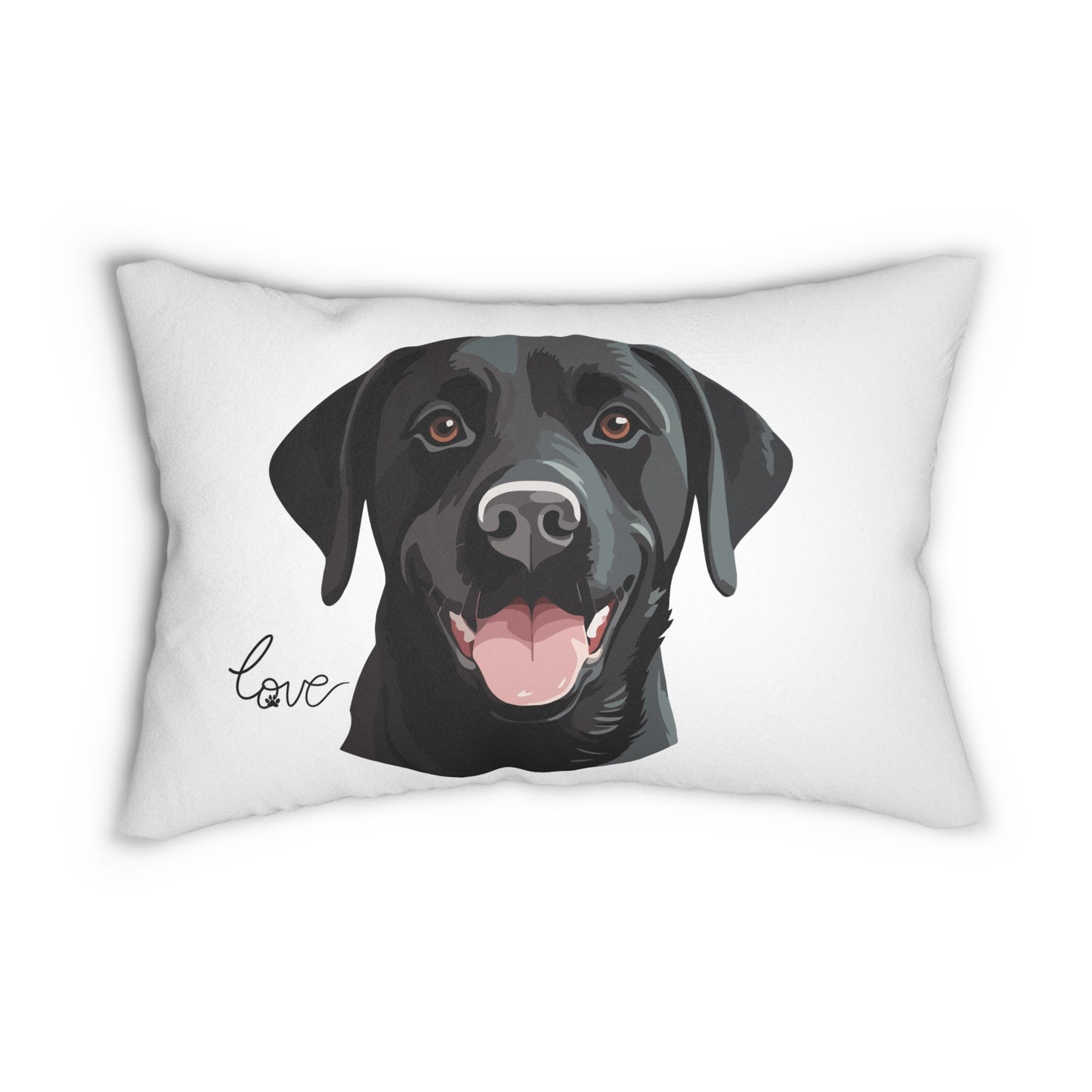 Black Lab Lover 20x14 Lumbar Pillow (Free Shipping)