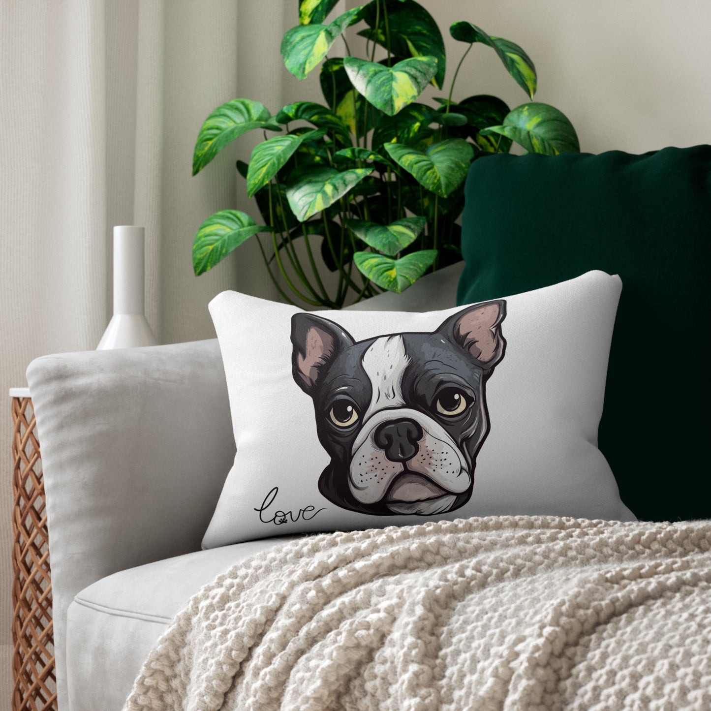 French Bulldog Lover 20x14 Lumbar Pillow (Free Shipping)