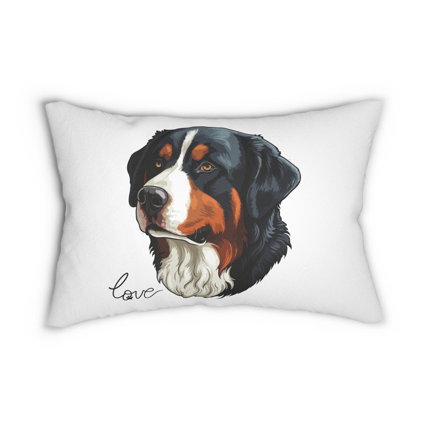 Bernese Mountain Dog Lover 20x14 Lumbar Pillow (Free Shipping)