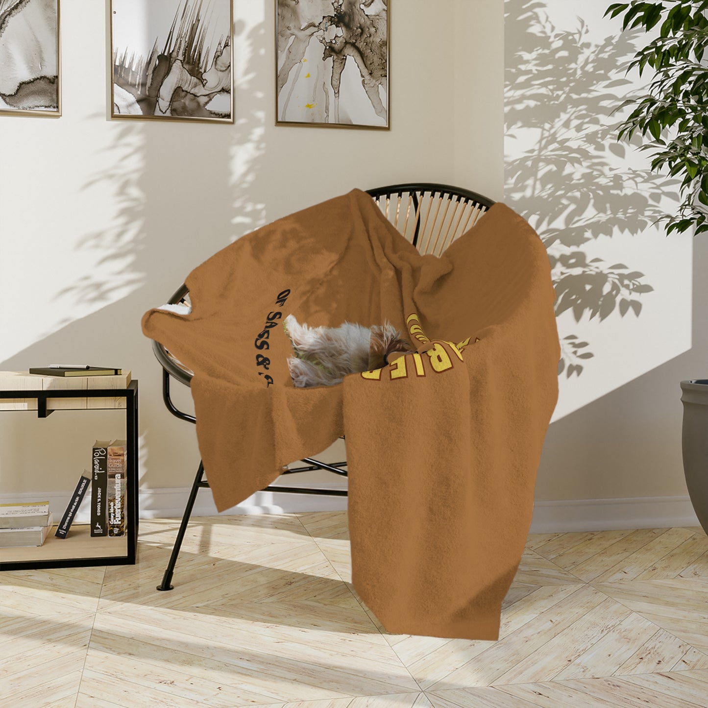 "Yorkshire Terrier.. The Perfect Blend of Sassy & Sweet." Yorkshire Terrier Lover Velveteen Microfiber Blanket (Free Shipping)