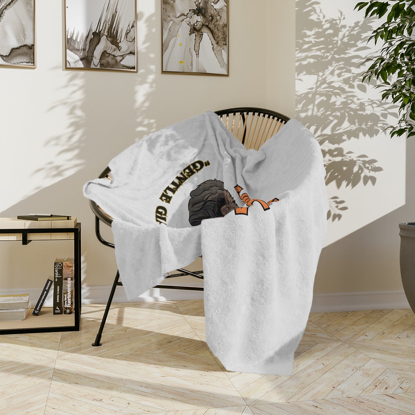 "Newfoundland....Gentle Giants Rule!" Newfoundland lover Velveteen Microfiber Blanket (Free Shipping)