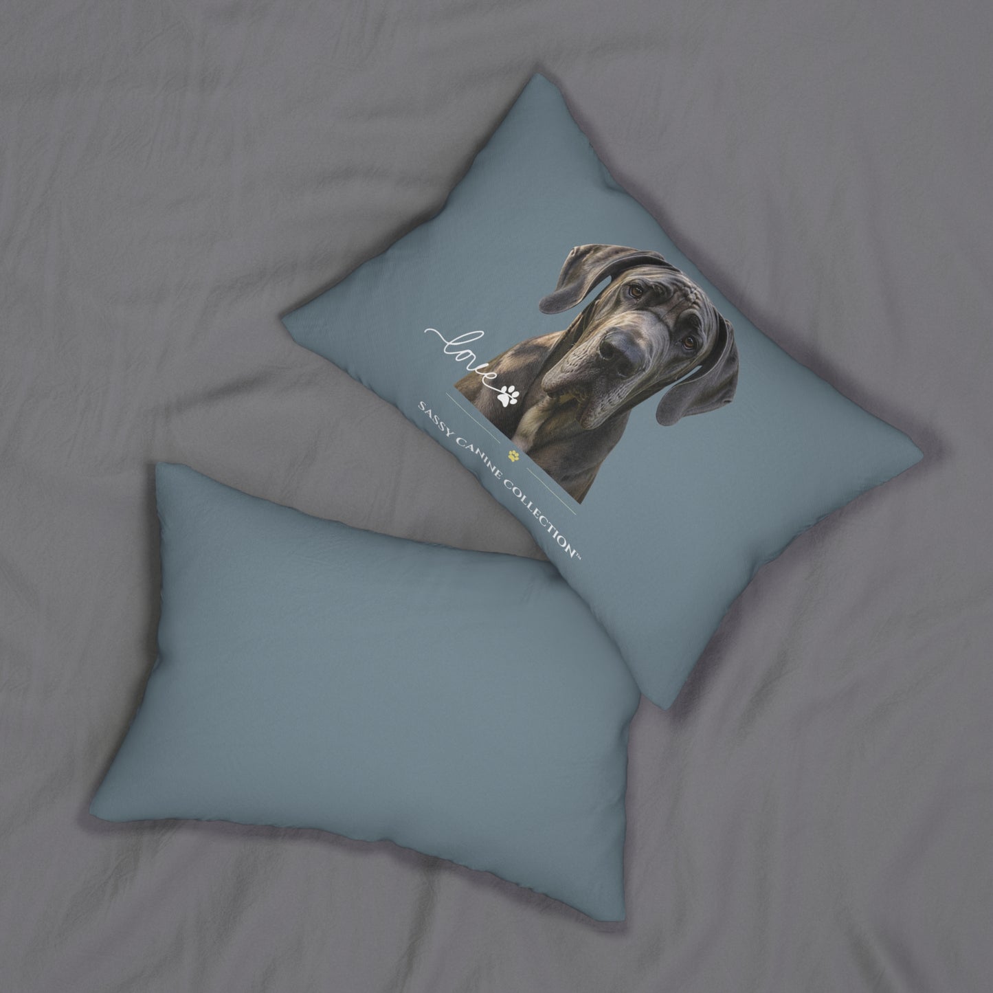 Great Dane Love Lumbar Pillow