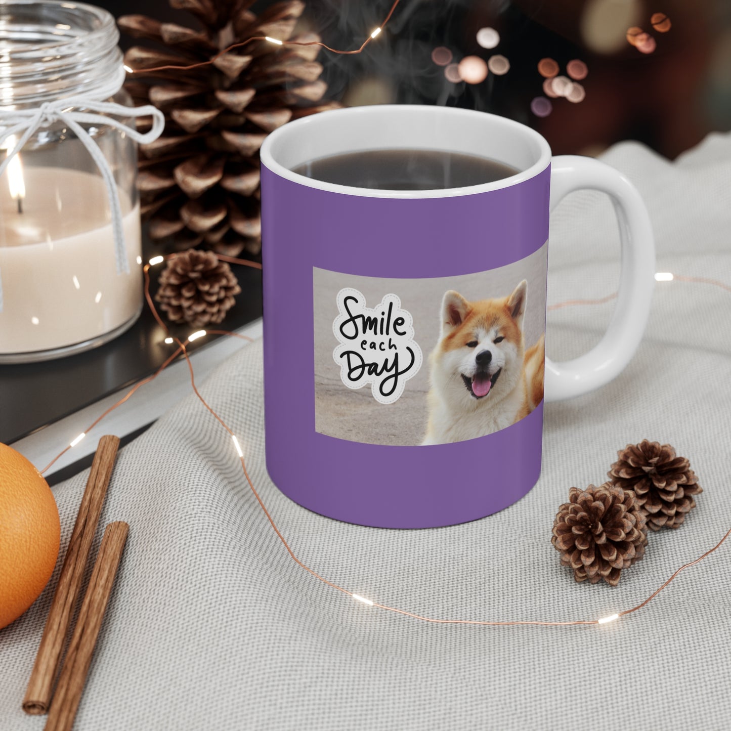 "Smile Every Day" Dog Lover 11oz Mug (Free Shipping)