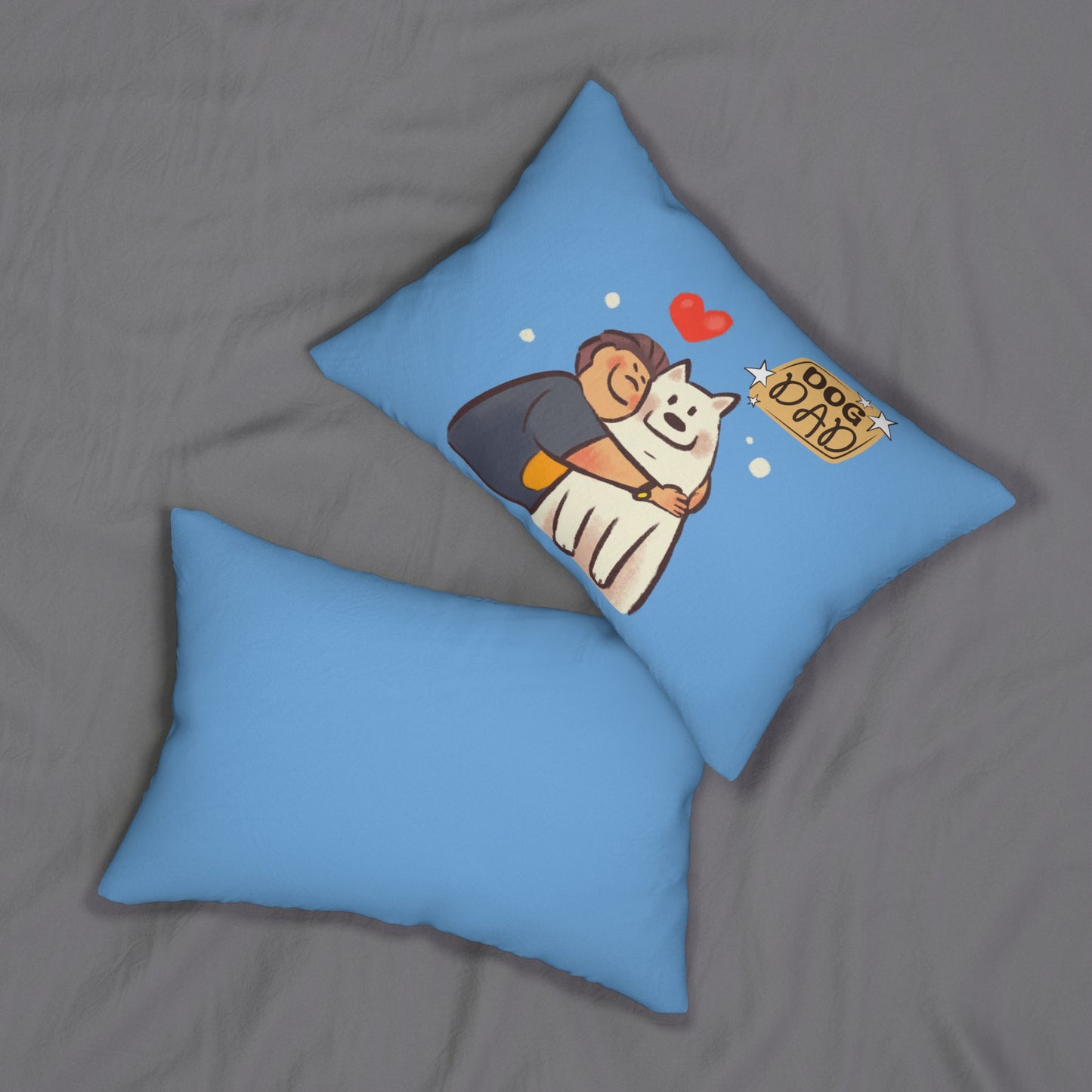 Dog Dad Theme 20x14 Lumbar Pillow (Free Shipping)