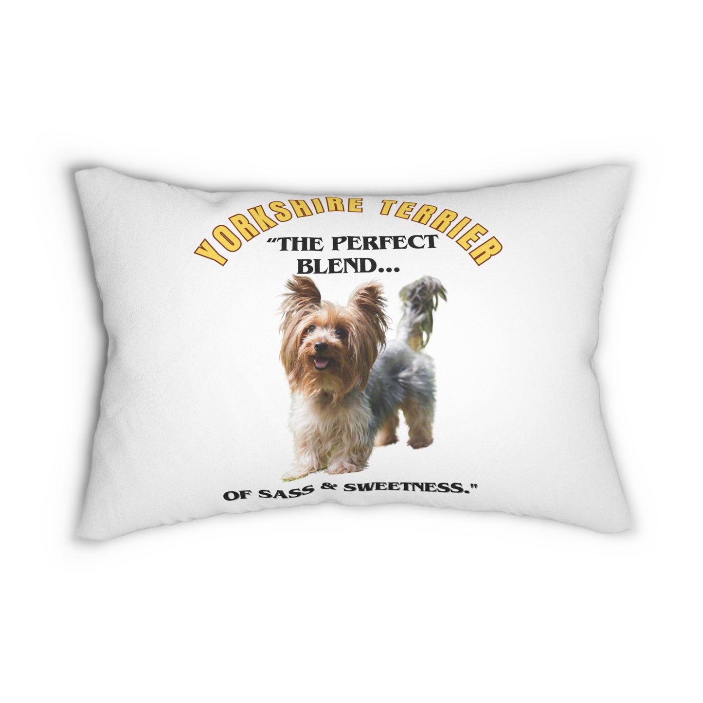 Yorkshire Terrier Dog Lover 20x14 Lumbar Pillow (Free Shipping)