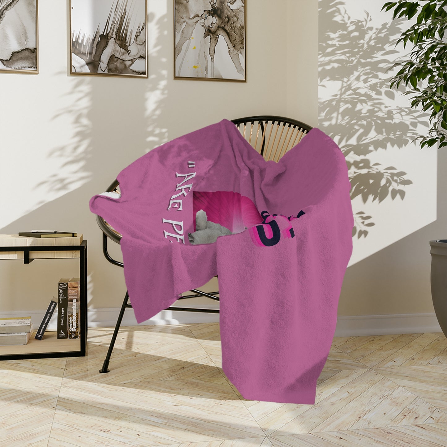 "Poodles...Are Perfect!" Poodle Lover Velveteen Microfiber Blanket (Free Shipping)
