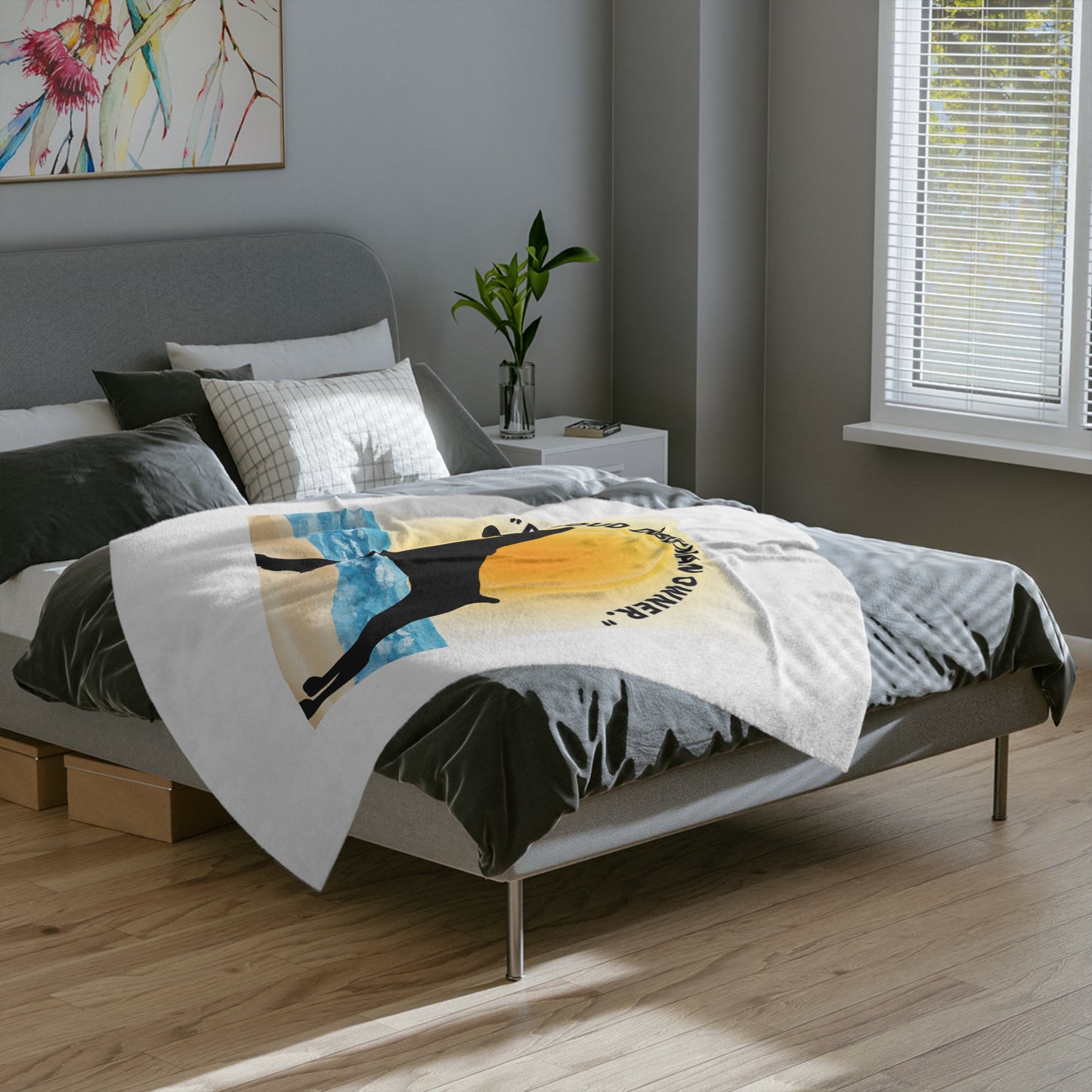 "PROUD DOBERMAN OWNER" Velveteen Microfiber Blanket (Free Shipping)