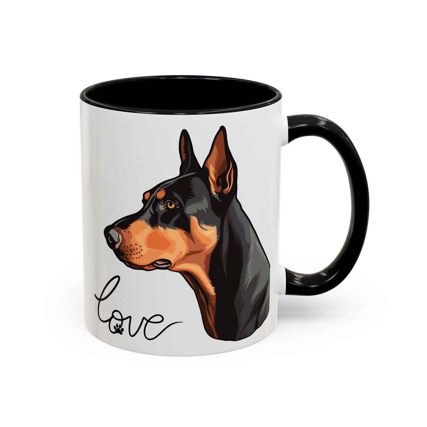 Doberman Love Mug (11oz) (Free Shipping)