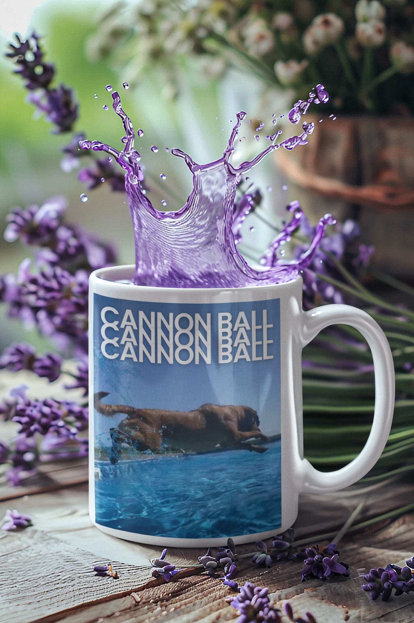 "Cannon Ball" Dog Lover Mug 11oz (Free Shipping)