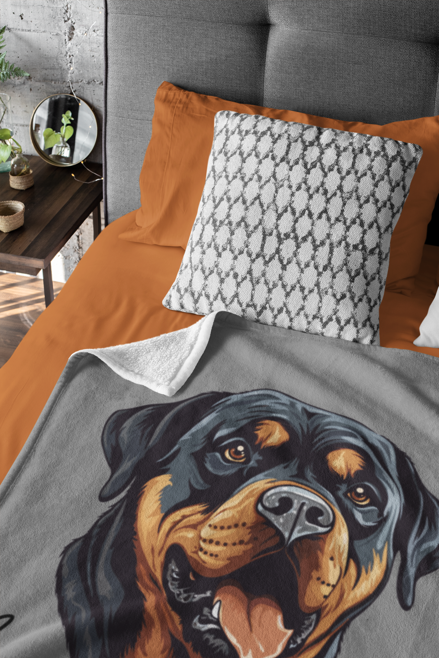 Rottweiler Velveteen Microfiber Blanket (Free Shipping)