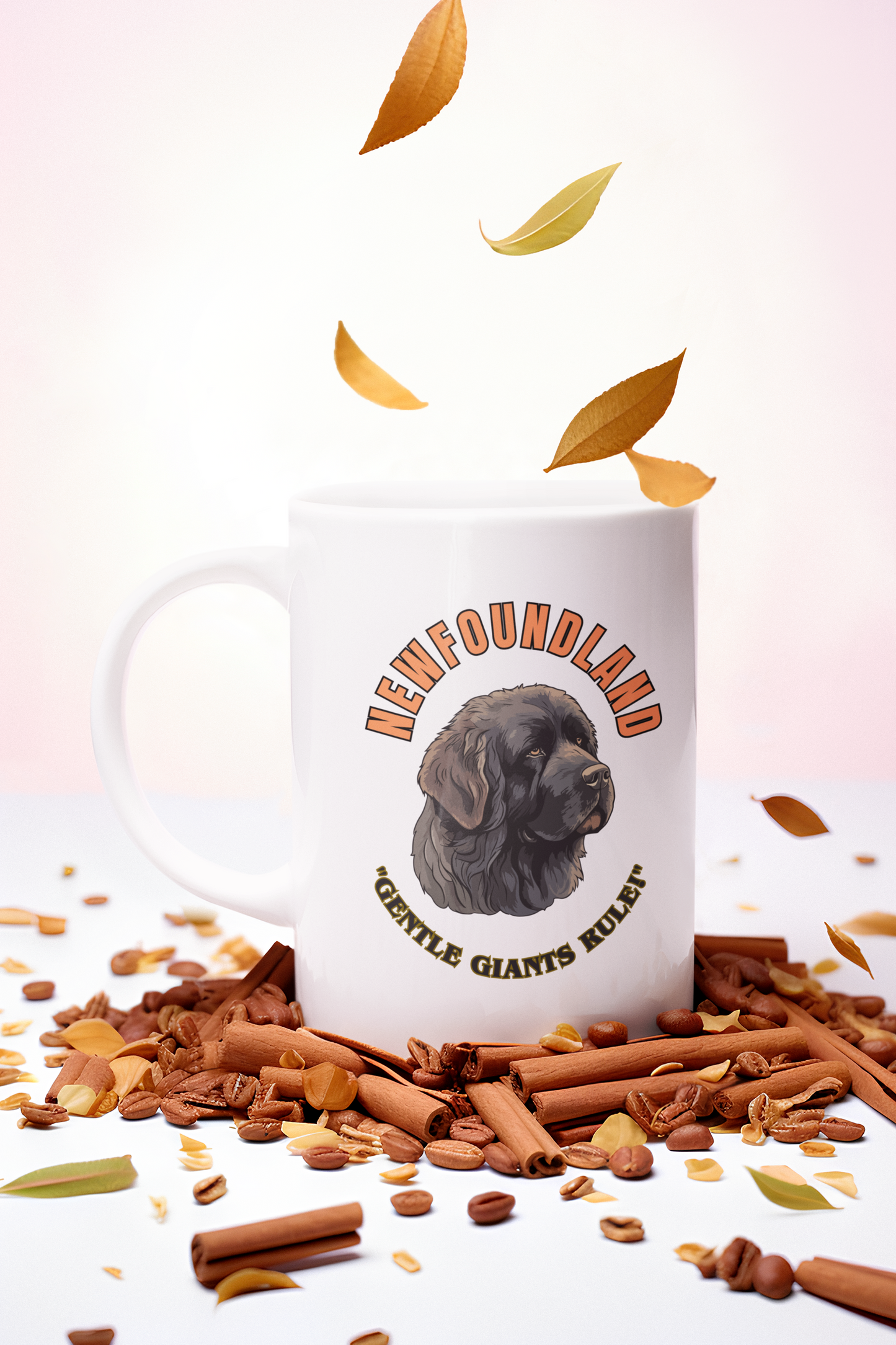 "Newfoundland...Gentle Giants Rule!" Newfoundland Lover Mug 11oz (Free Shipping)