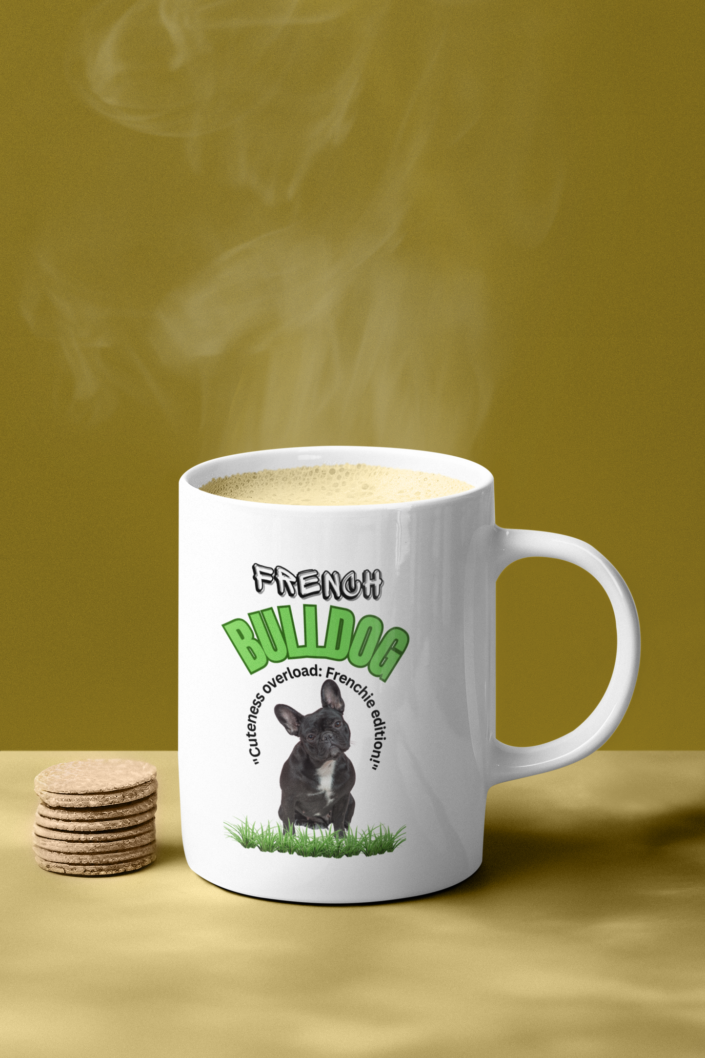 "French Bulldog... Cuteness Overload: Frenchie Edition!" French Bulldog Lover Mug 11oz (Free Shipping)
