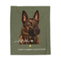 Dutch Shepherd Love Velveteen Plush Blanket