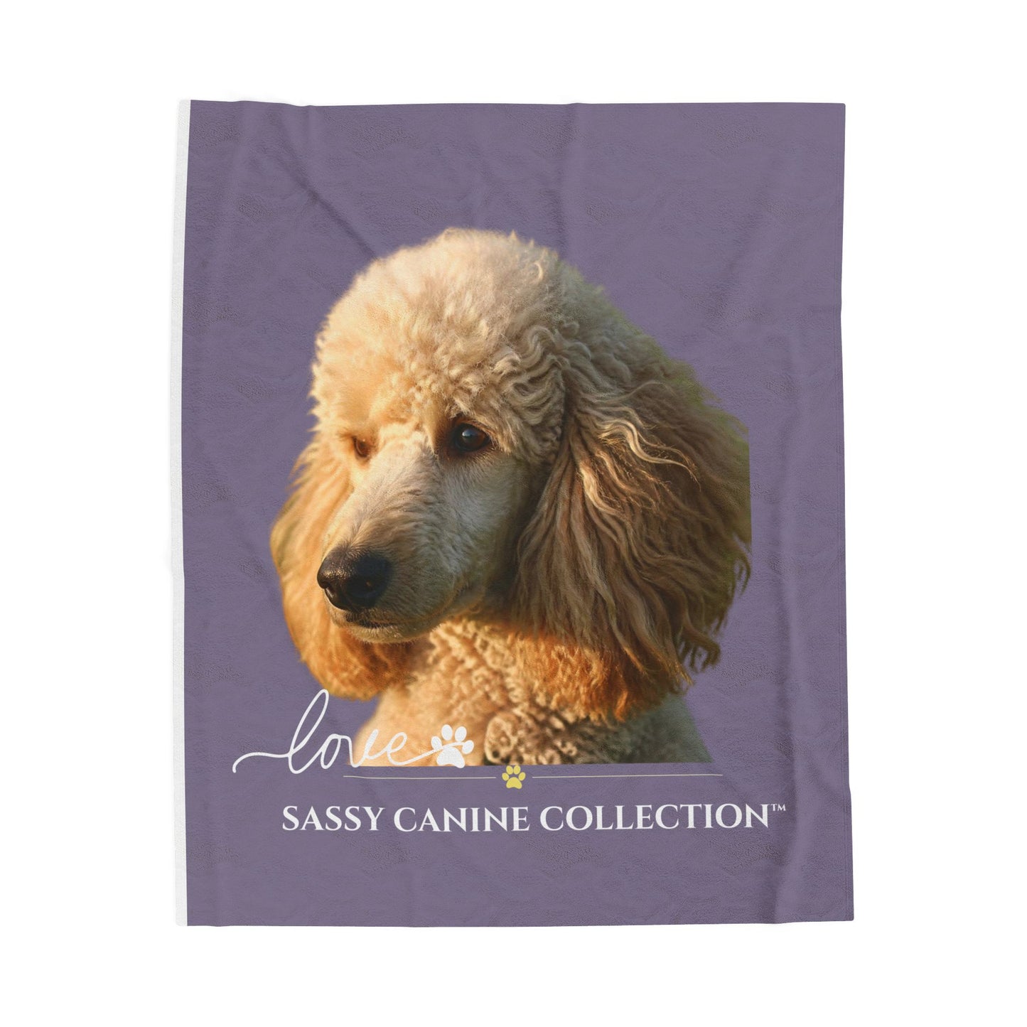 Poodle Lover Plush Throw Blanket | Sassy Canine Collection