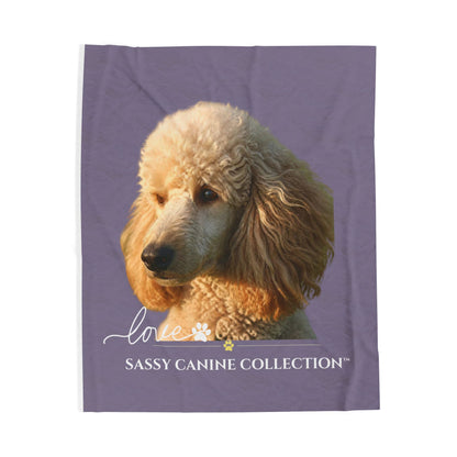 Poodle Lover Plush Throw Blanket | Sassy Canine Collection