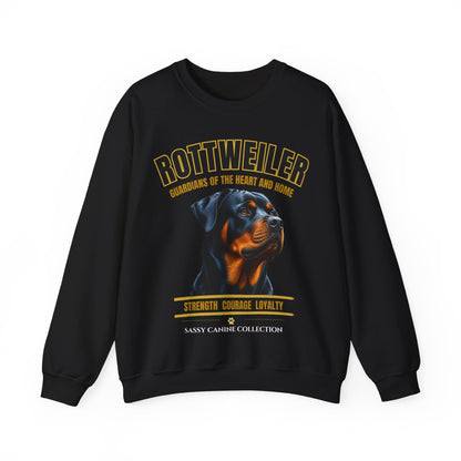 Rottweiler Sweatshirt | Guardians of the Heart and Home | Dog Lover Gift