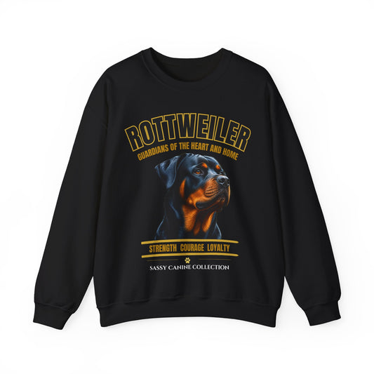 Rottweiler Sweatshirt | Guardians of the Heart and Home | Dog Lover Gift