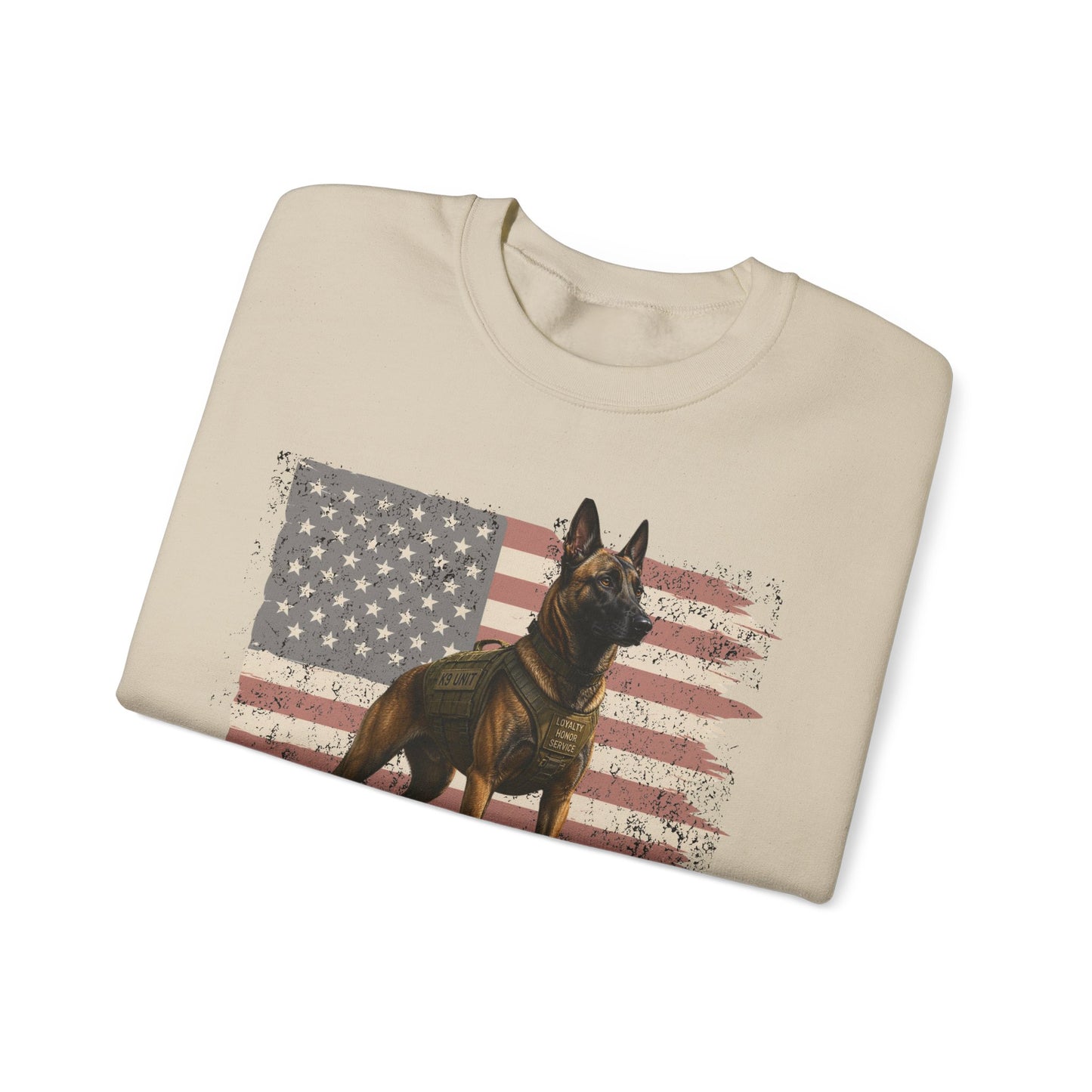 My Dog, The True Patriot Belgian Malinois Patriotic Sweatshirt