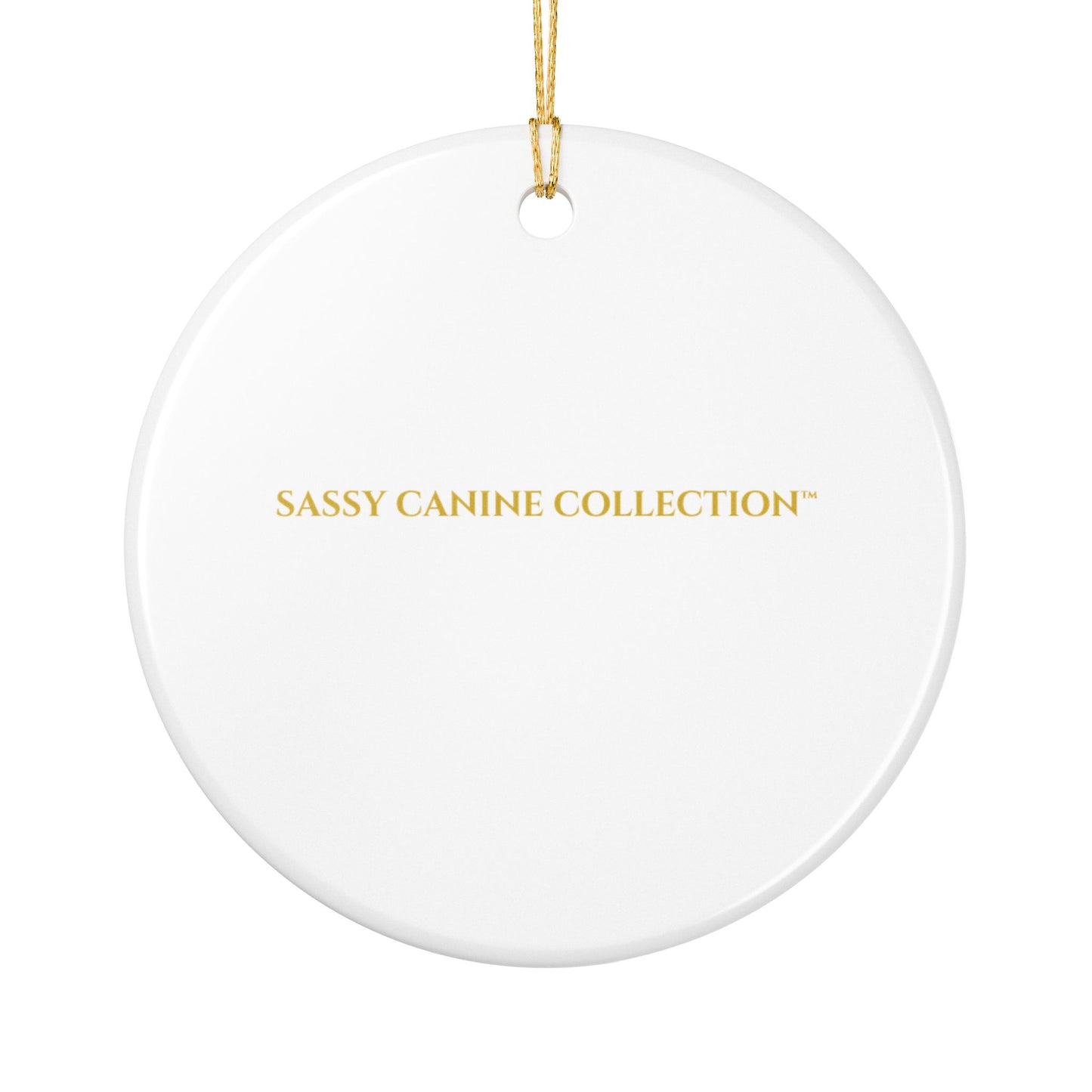 Cane Corso Portrait Ceramic Christmas Ornament