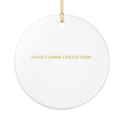 Cane Corso Portrait Ceramic Christmas Ornament