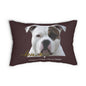 American Bulldog Love Lumbar Pillow