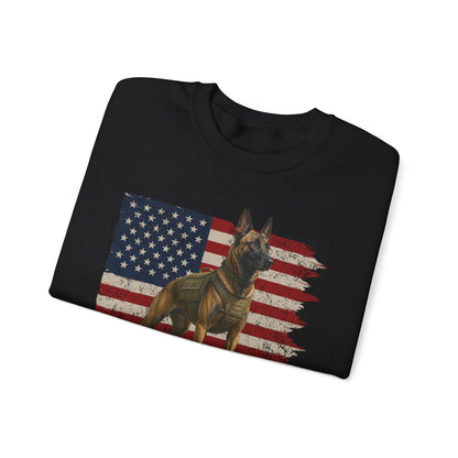 My Dog, The True Patriot Belgian Malinois Patriotic Sweatshirt