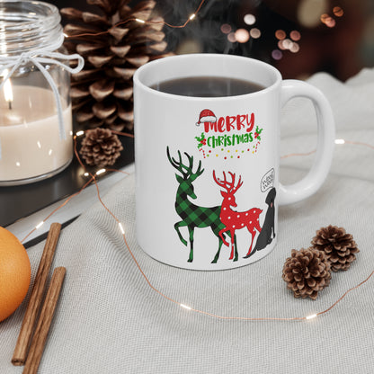 "MERRY CHRISTMAS" Dog Lover Mug 11oz