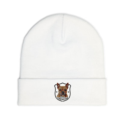 French Bulldog Embroidered Knit Beanie | SASSY CANINE COLLECTION™| Dog Lover Winter Hat