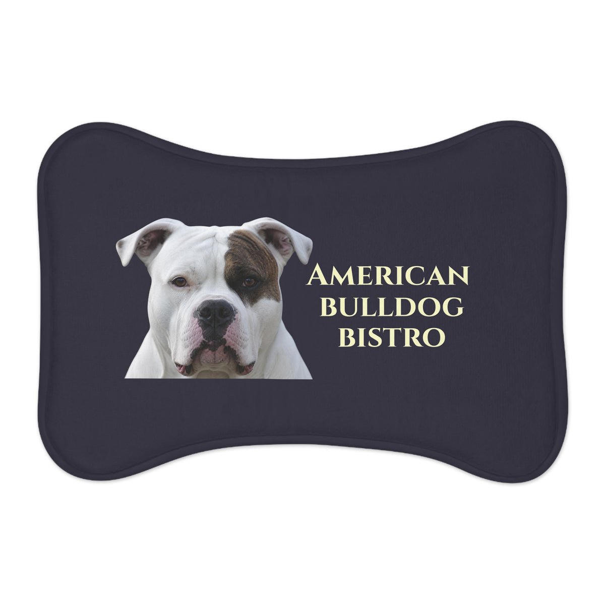 American Bulldog Bistro - Pet Feeding Mat – 19″ × 14″