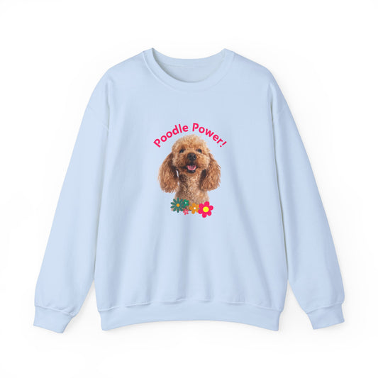 "Poodle Power" Unisex Heavy Blend™ Crewneck Sweatshirt