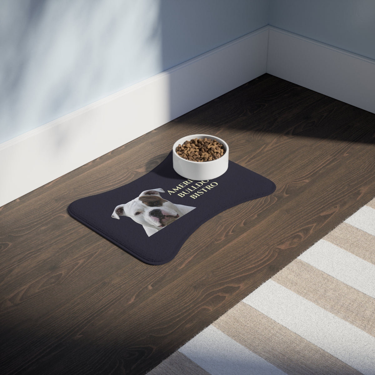 American Bulldog Bistro - Pet Feeding Mat – 19″ × 14″