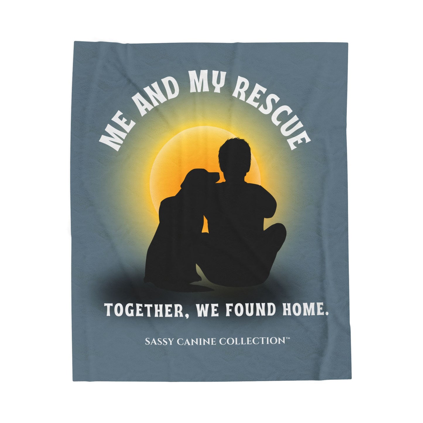 Me and My Rescue Velveteen Plush Blanket