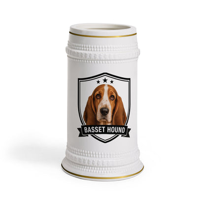 Basset Hound Beer Stein Mug | Heritage Crest Collection