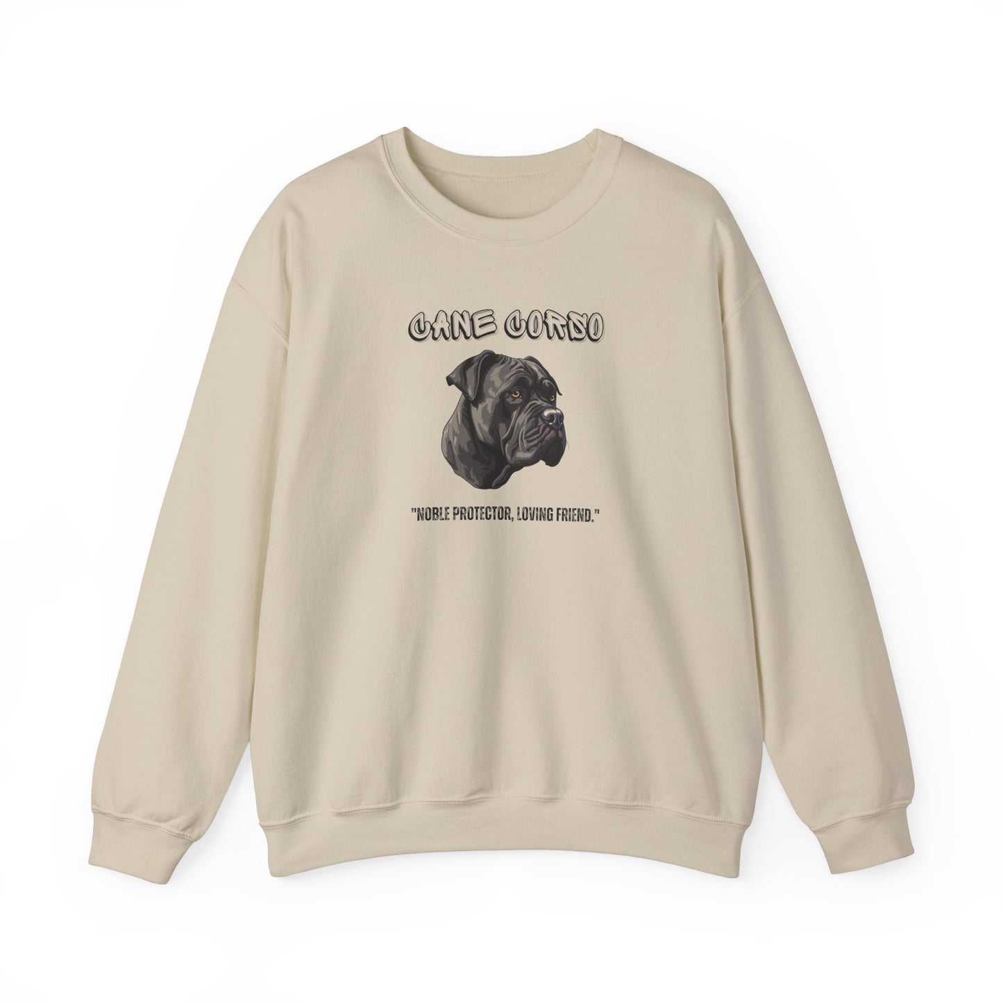 "Cane Corso Dog Lover Sweatshirt Noble Protector, Loyal Friend" Unisex Heavy Blend™ Crewneck Sweatshirt