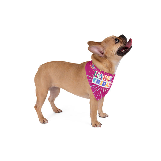 "Happy Friday" Pet Bandana