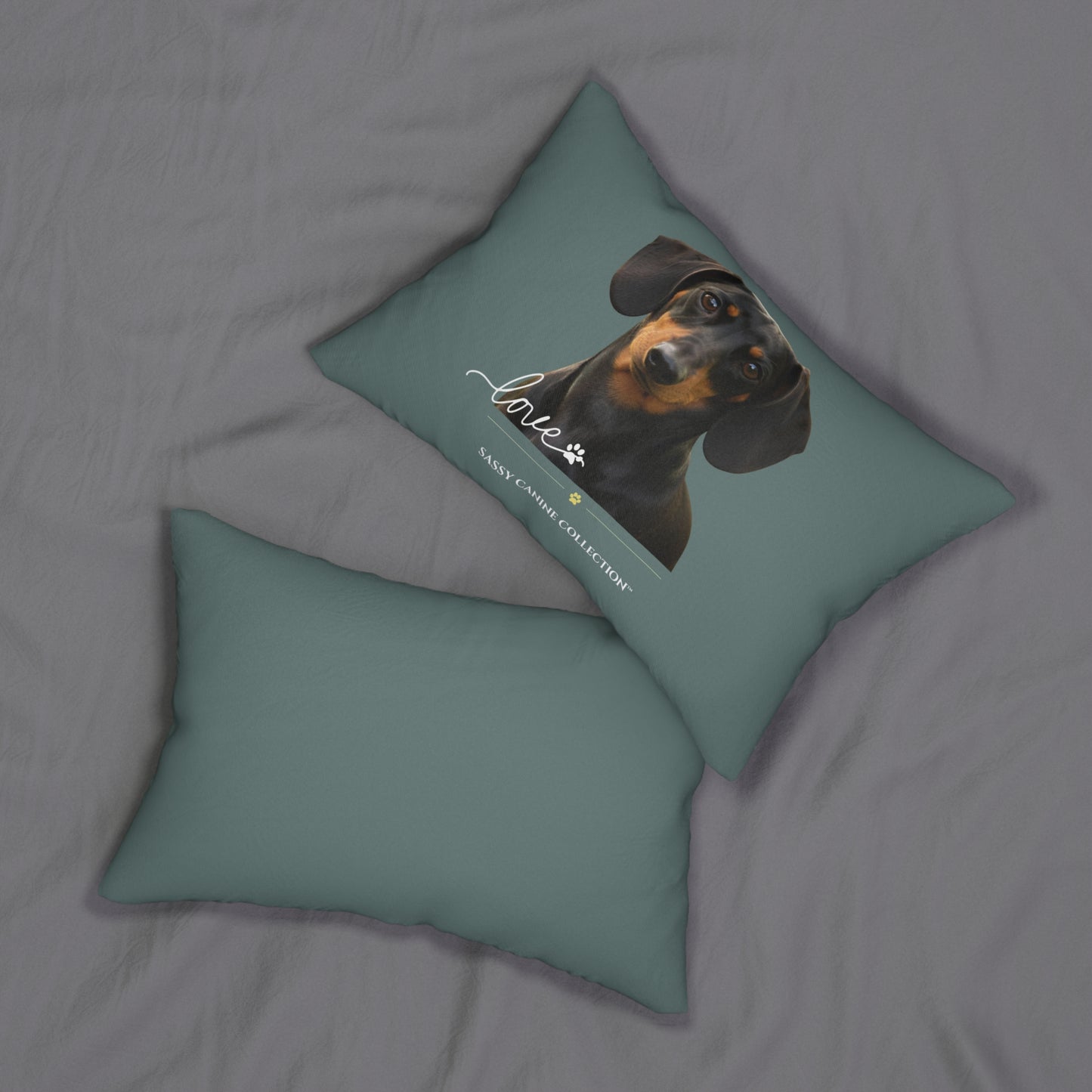 Dachshund Love Lumbar Pillow