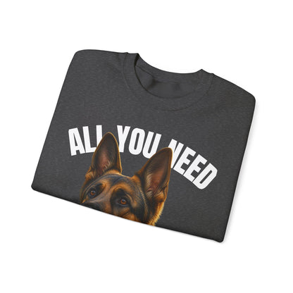 All You Need Is Love and a German Shepherd Sweatshirt