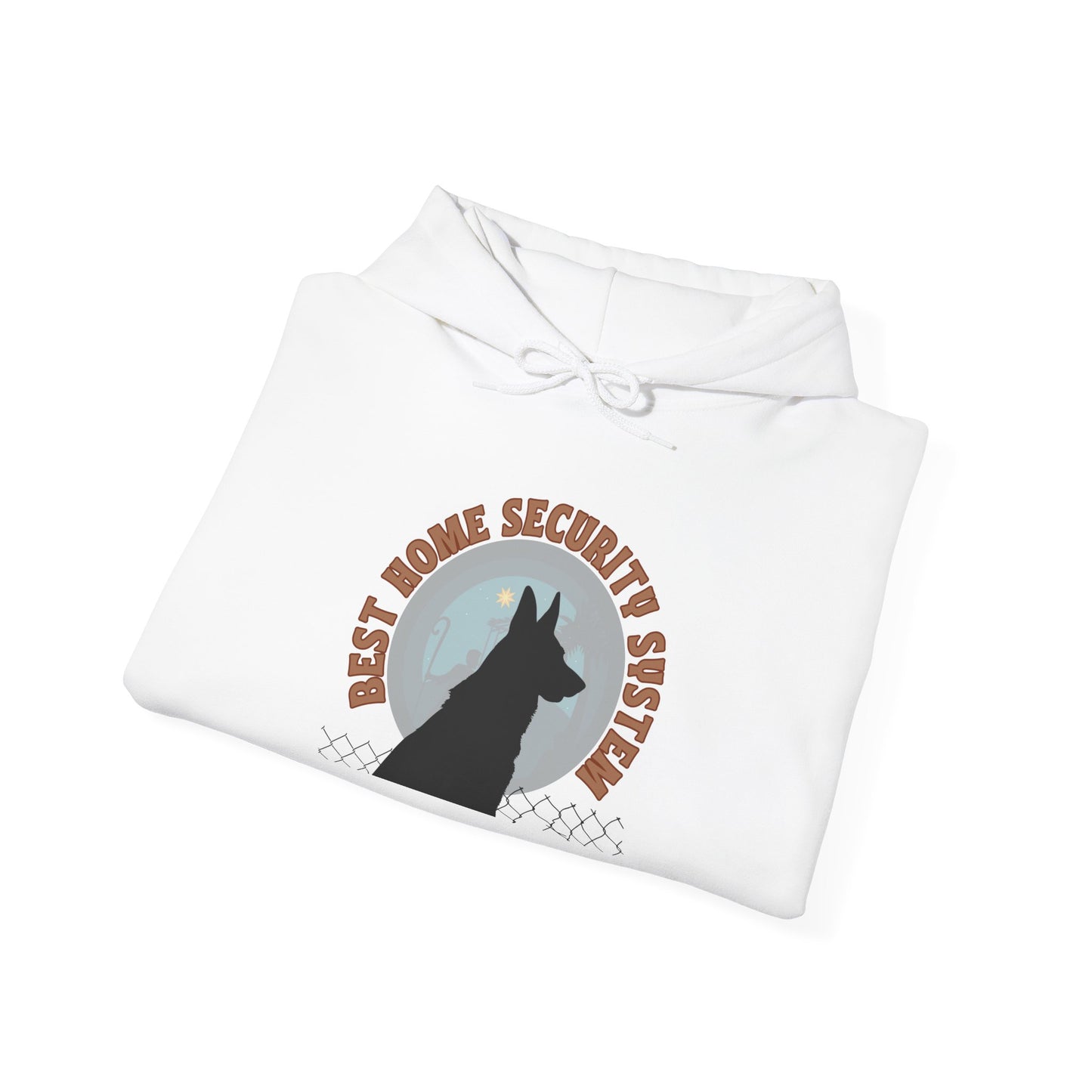 "Best Home Security System Dog Lover Sweatshirt"  Canine lover Unisex Heavy Blend™ Hooded Sweatshirt